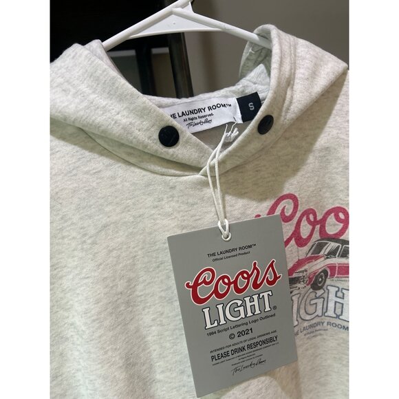 The Laundry Room Coors Racing Hideout Hoodie Pebble Heather Womens Size Small - Picture 13 of 13